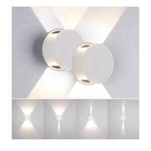 Tubicen LED Wall Sconces 2 Pack – Adjustable Beam, Dimmable Up/Down Accent Light